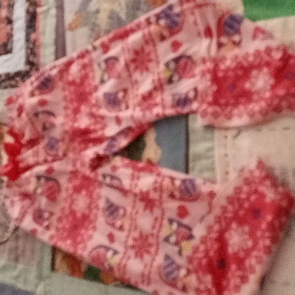 Bundle of Two,Cute Soft & Cozy, Fleece,Big Girls,PJ Bottoms with Owls,Size 7(S) - Picture 5 of 12